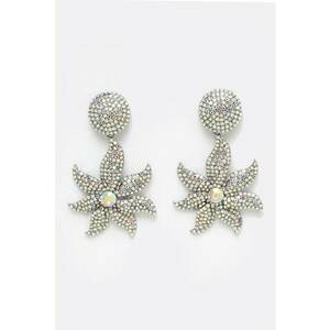 Cercei drop cu design floral imagine