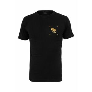 Tricou de bumbac cu decolteu la baza gatului si imprimeu Pray Ring imagine