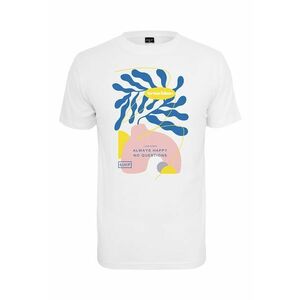 Tricou cu decolteu la baza gatului si imprimeu grafic imagine