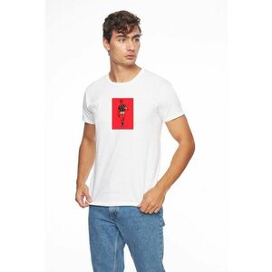 Tricou cu imprimeu contrastant imagine