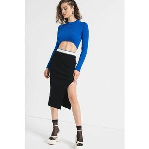 Fusta cu talie inalta si slit lateral imagine