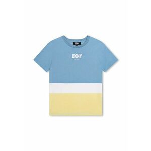 Tricou cu model colorblock si detaliu logo imagine