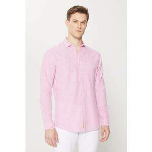 Camasa in dungi din amestec de in imagine