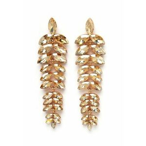 Cercei drop cu cristale imagine