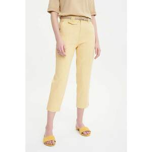 Pantaloni crop cu talie inalta imagine