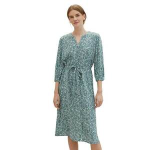 Rochie midi evazata cu model imagine