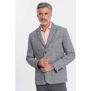 Sacou din amestec de in cu buzunare cu clapa imagine