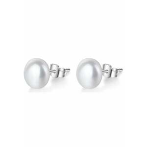 Cercei din argint decorati cu perle Michiko imagine