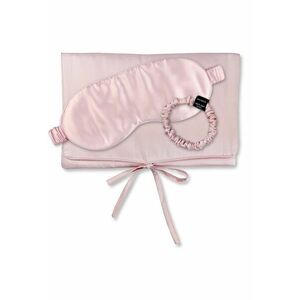 - Set de masca de noapte - saculet de transport si elastic de par - pentru calatorie 29505 imagine