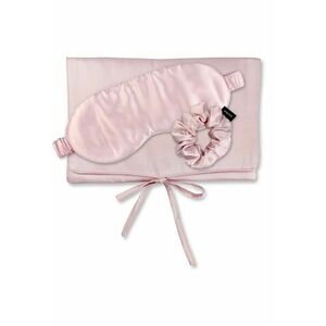 - Set de masca de noapte - saculet de transport si elastic de par - pentru calatorie 29507 imagine