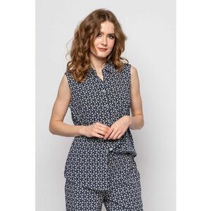 Camasa fara maneci cu imprimeu Ruanna imagine