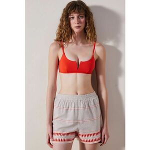 Pantaloni scurti cu imprimeu si talie elastica imagine