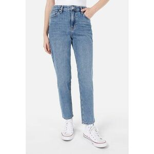 Blugi cu croiala dreapta si talie inalta imagine