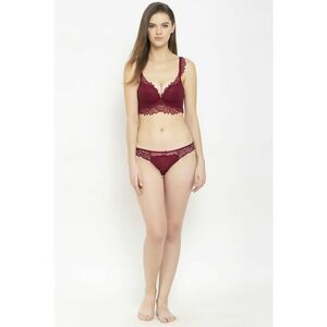 Sutien cu burete si insertii de dantela imagine