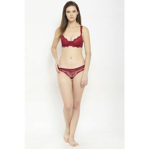 Sutien cu burete si insertii de dantela imagine