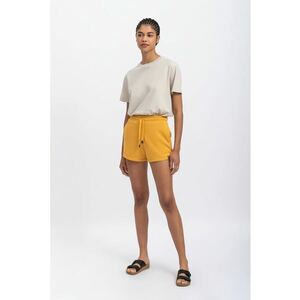 Pantaloni scurti cu talie inalta si snur imagine