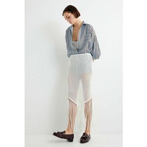 Fusta midi cu perforatii imagine