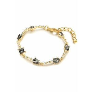 Bratara placata cu aur de 14K si decorata cu cristale imagine