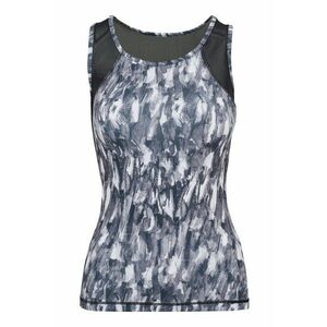 Top cu imprimeu si insertii de plasa imagine