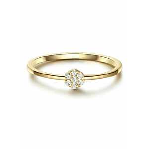 Inel placat cu aur de 14K si decorat cu zirconia imagine