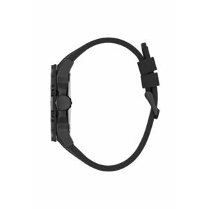 Ceas barbatesc CONTENDER - curea silicon neagra - carcasa inox - 46x12.4mm - rezistenta apa 5 ATM imagine