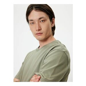 Tricou din bumbac cu maneci medii imagine