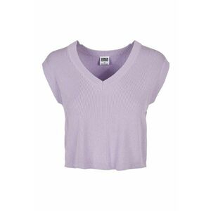 Pulover fara maneci cu decolteu in V imagine