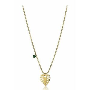 Colier din otel inoxidabil cu pandantiv cu frunza imagine