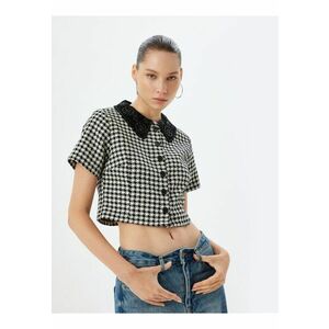 Camasa crop din tuid imagine