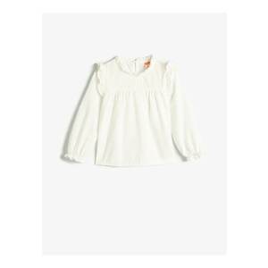 Camasa din bumbac cu volane imagine