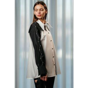 Camasa lejera cu maneci contrastante imagine