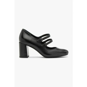 Pantofi de piele cu toc masiv imagine