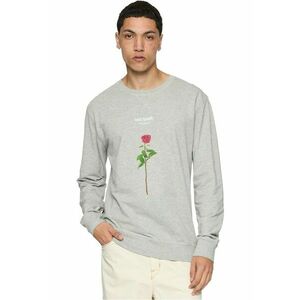 Bluza de trening cu imprimeu si decolteu la baza gatului imagine