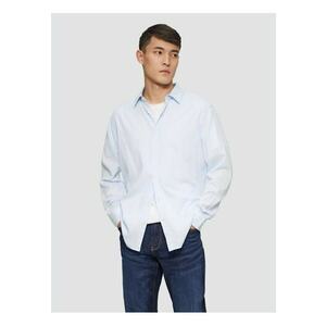 Camasa barbati cu maneca lunga - din bumbac - croiala Regular fit - Albastru deschis imagine