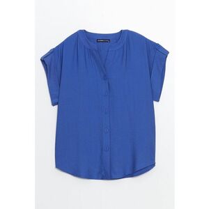 Camasa cu maneci scurte si decolteu decupat imagine