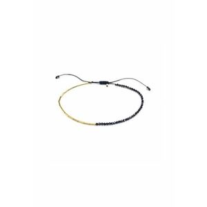 Bratara Alternance in Black - reglabila - din aur filat de 14k/20 si spinel negru fatetat imagine