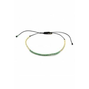 Bratara reglabila - din aur filat de 14k/20 si smarald imagine