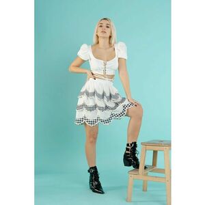 Fusta mini stratificata Cassidy imagine