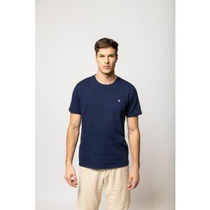 Tricou de bumbac cu decolteu la baza gatului imagine