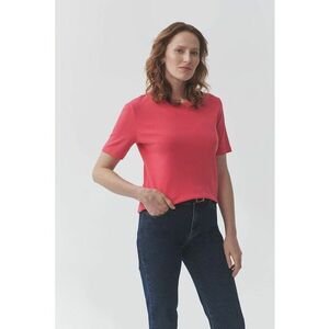 Tricou din bumbac cu decolteu rotund imagine