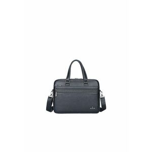 Geanta de piele cu buzunare multiple si maner imagine