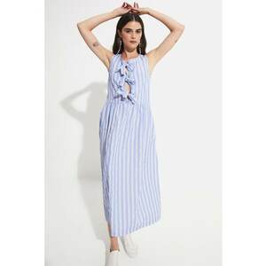 Rochie lunga cu model in dungi imagine