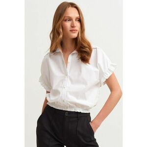 Camasa cu volane si maneci scurte imagine