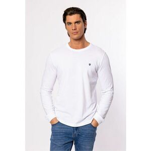 Bluza cu logo si decolteu la baza gatului imagine