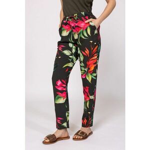 Pantaloni cu buzunare laterale - imprimeu si snur imagine