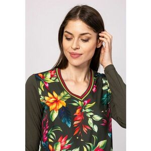 Bluza din amestec de modal cu model Carrel imagine