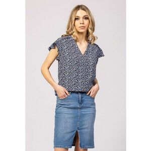 Bluza cu maneci scurte si model floral Rusty imagine