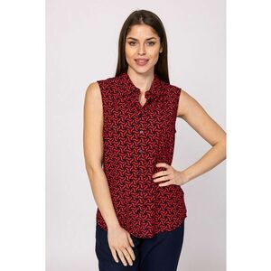 Camasa cu model geometric - fara maneci Ruanna imagine