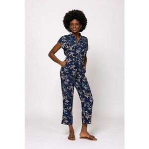 Salopeta cu maneci scurte si imprimeu floral imagine