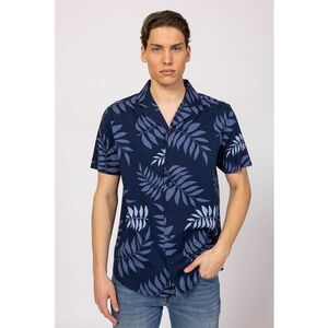 Camasa din amestec de bumbac cu imprimeu imagine